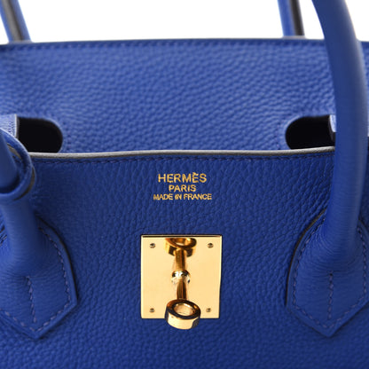 Hermes Togo Birkin 35 Bleu Electrique 8 of 10