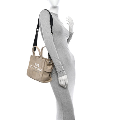 Marc Jacobs Cotton Canvas Colorblock Small The Traveler Tote Bag Beige Multicolor 2 of 10