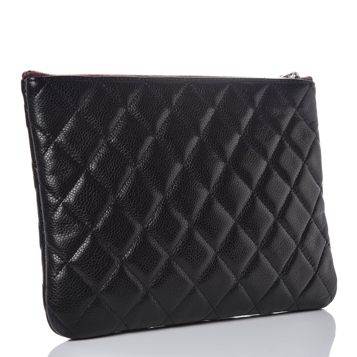 Caviar Quilted Medium Cosmetic Case Black