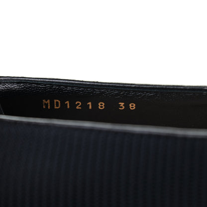 Christian Dior Technical Fabric Pointed Toe Flats 38 Black 8 of 8