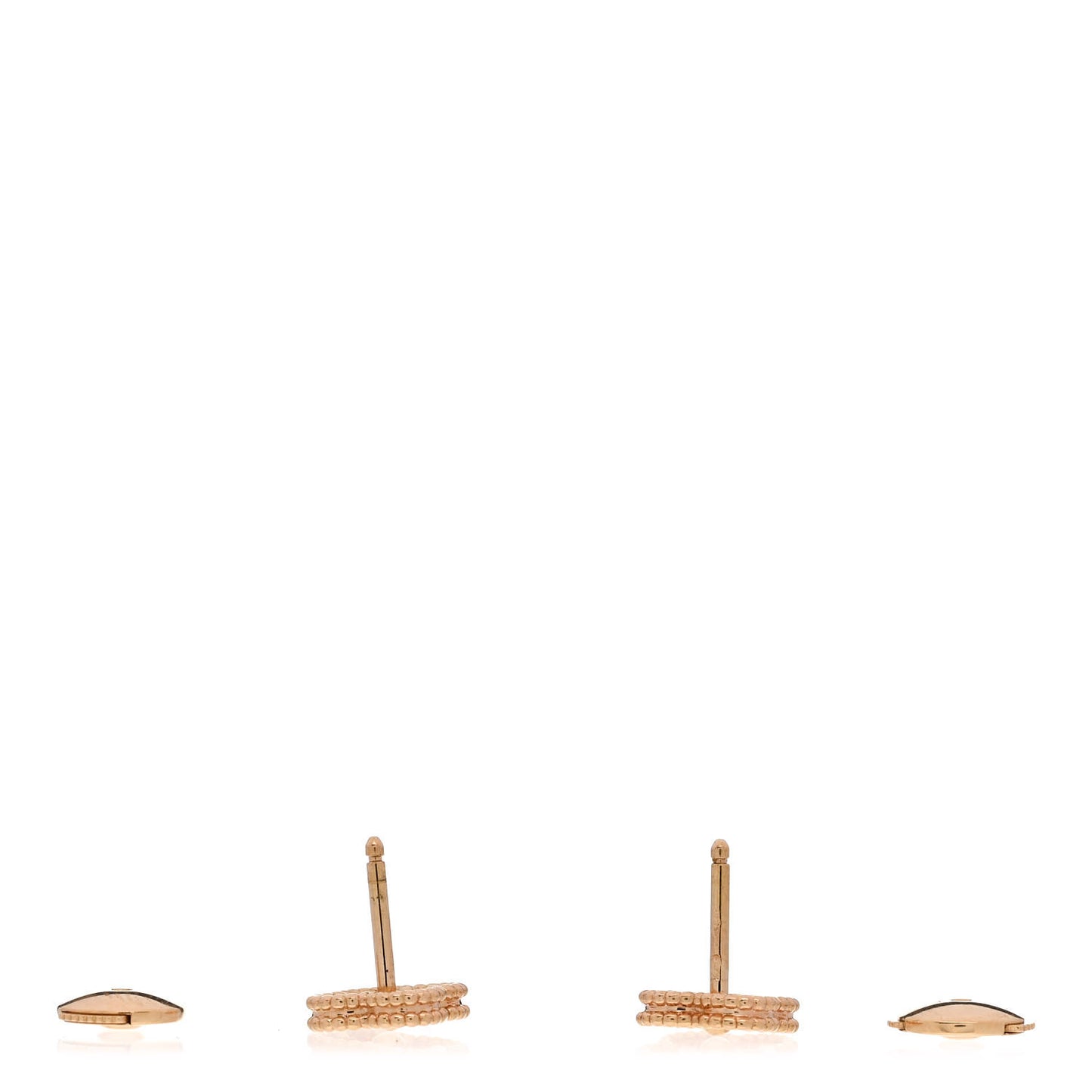 VAN CLEEF & ARPELS 18K Rose Gold Sweet Alhambra Earrings