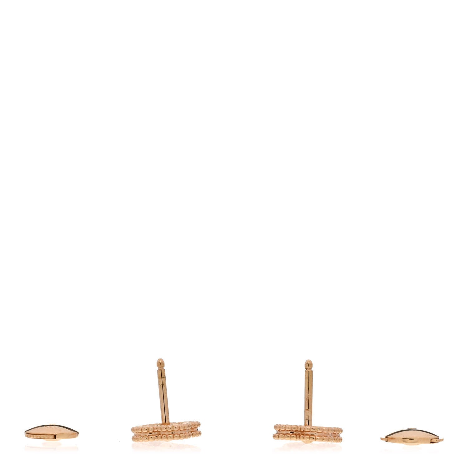 Van Cleef & Arpels VAN CLEEF & ARPELS 18K Rose Gold Sweet Alhambra Earrings 3 of 5