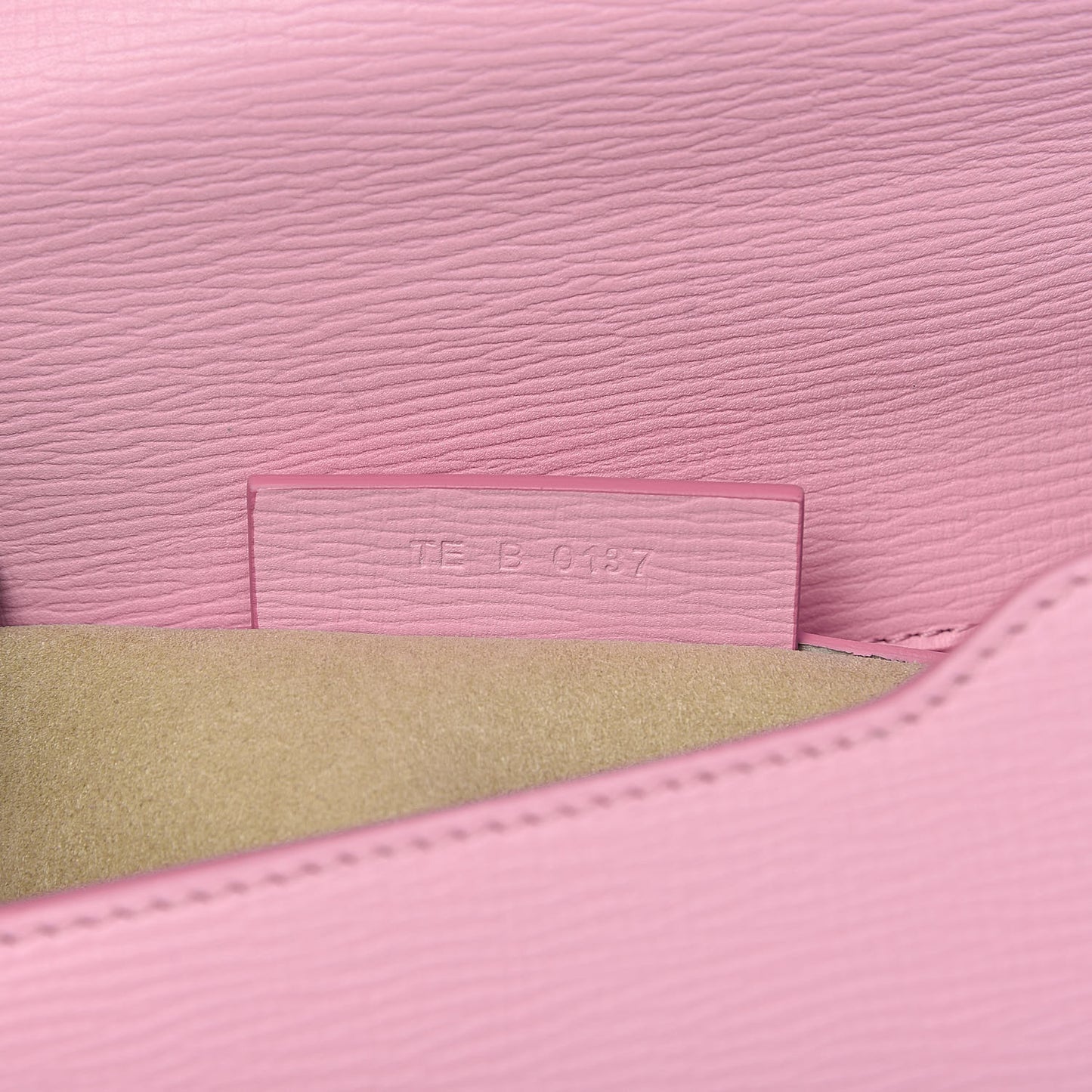 Textured Calfskin Mini Pandora Box Chain Crossbody Bag Bright Pink