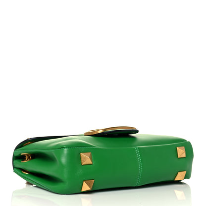 Valentino Garavani Nappa Stud Sign Shoulder Bag Ultra Green 4 of 13