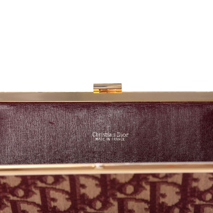 Christian Dior Monogram Clutch Burgundy 6 of 6
