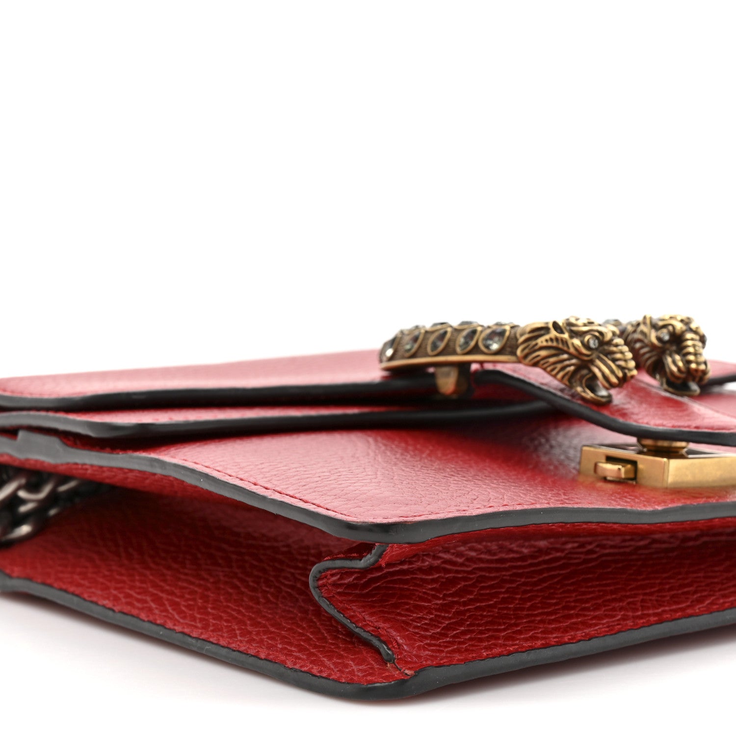 Gucci Calfskin Mini Dionysus Shoulder Bag Hibiscus Red 10 of 15