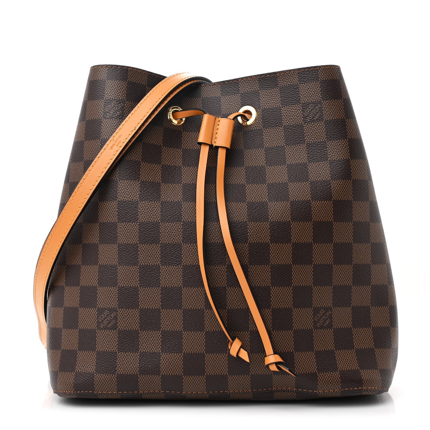 Louis Vuitton Damier Ebene Neonoe MM Safran 1 of 11