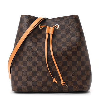 Louis Vuitton Damier Ebene Neonoe MM Safran 1 of 11