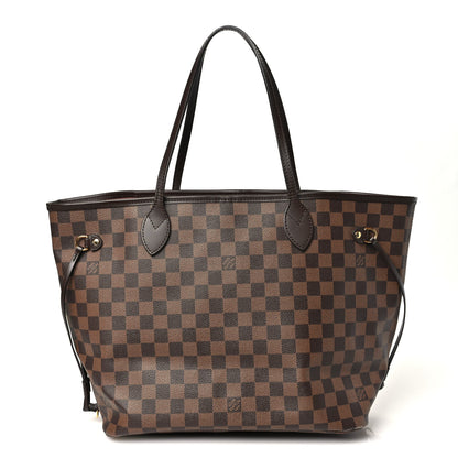 Louis Vuitton Damier Ebene Neo Neverfull MM Rose Ballerine 1 of 10