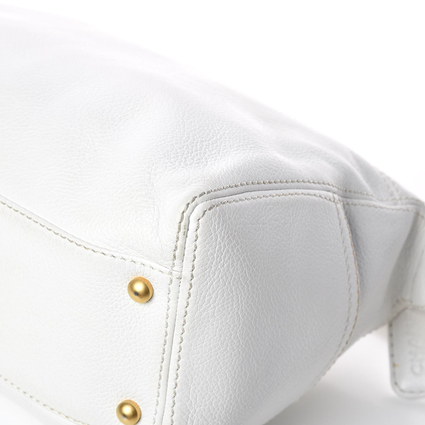 Calfskin CC Shoulder Bag White