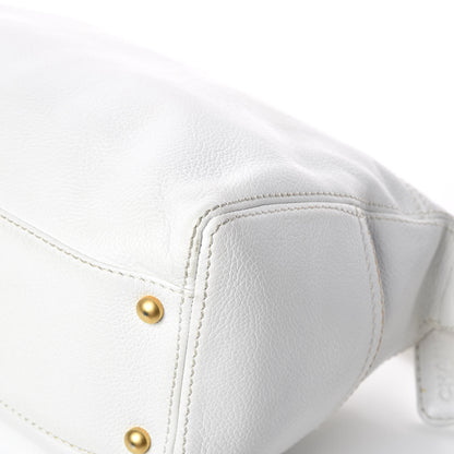 Chanel Calfskin CC Shoulder Bag White 13 of 18