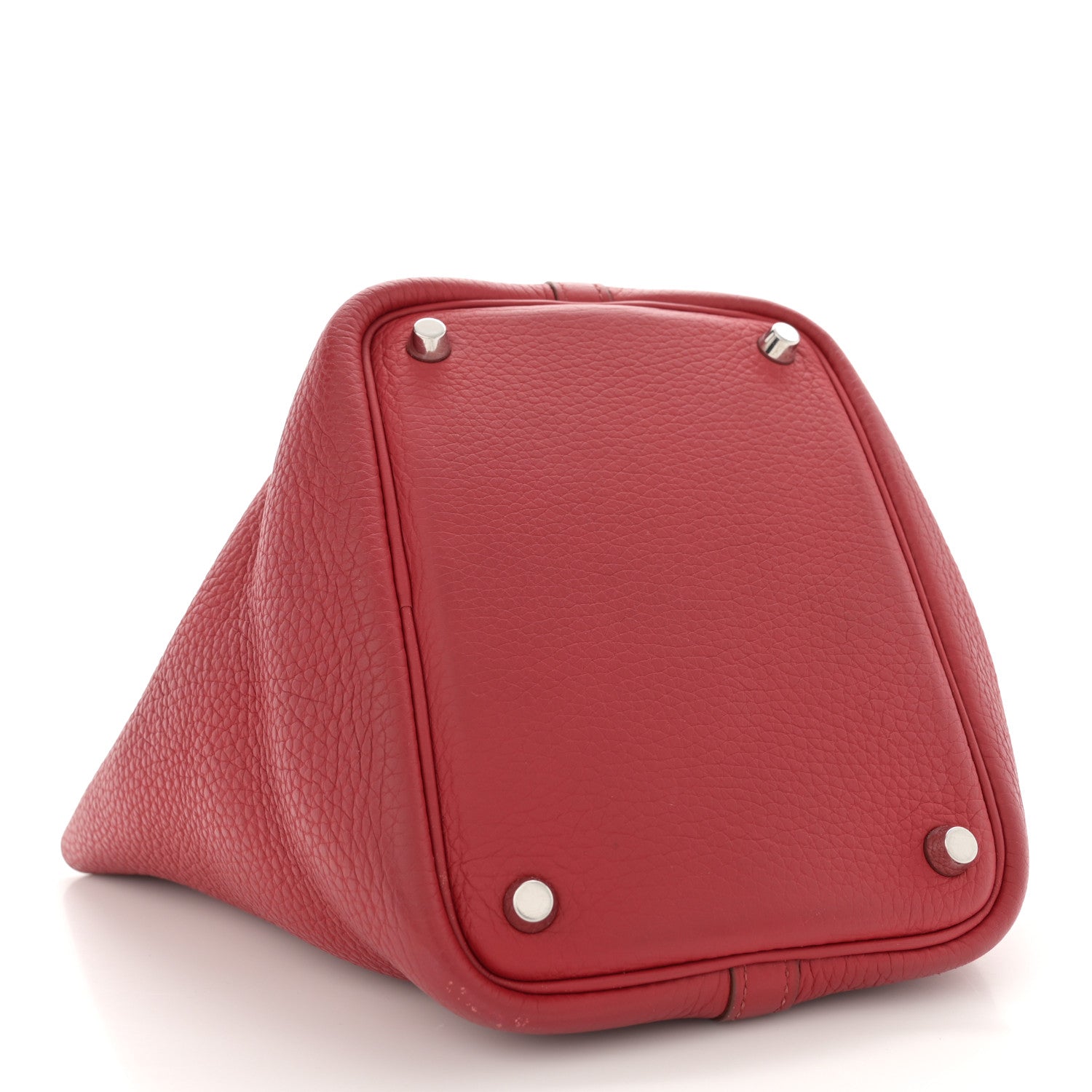 Hermes Taurillon Clemence Picotin Lock 18 PM Rubis 4 of 14