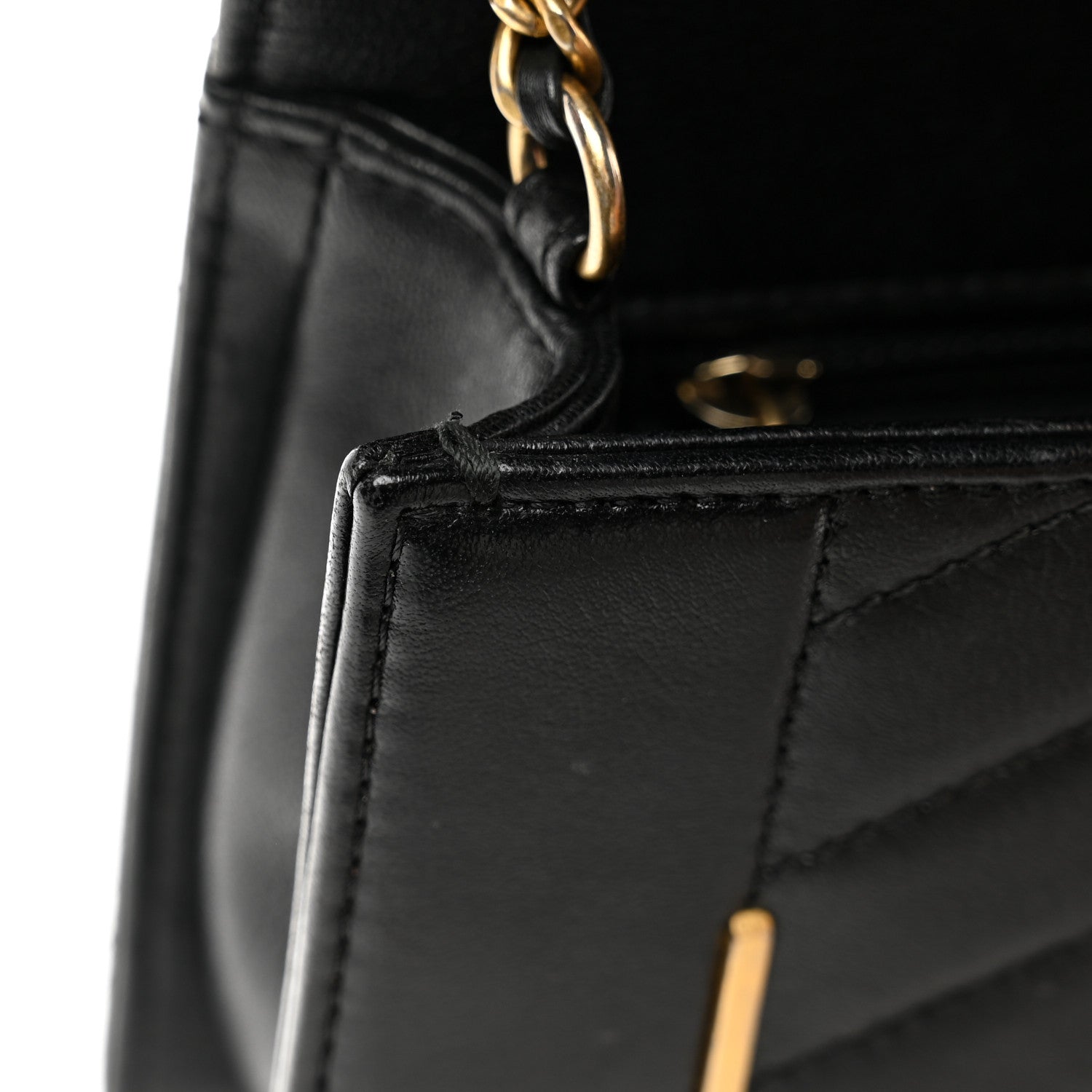 Chanel Lambskin Reversed Chevron Quilted Flap Black 11 of 11