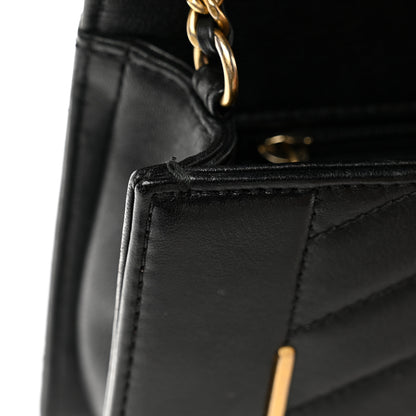 Chanel Lambskin Reversed Chevron Quilted Flap Black 11 of 11