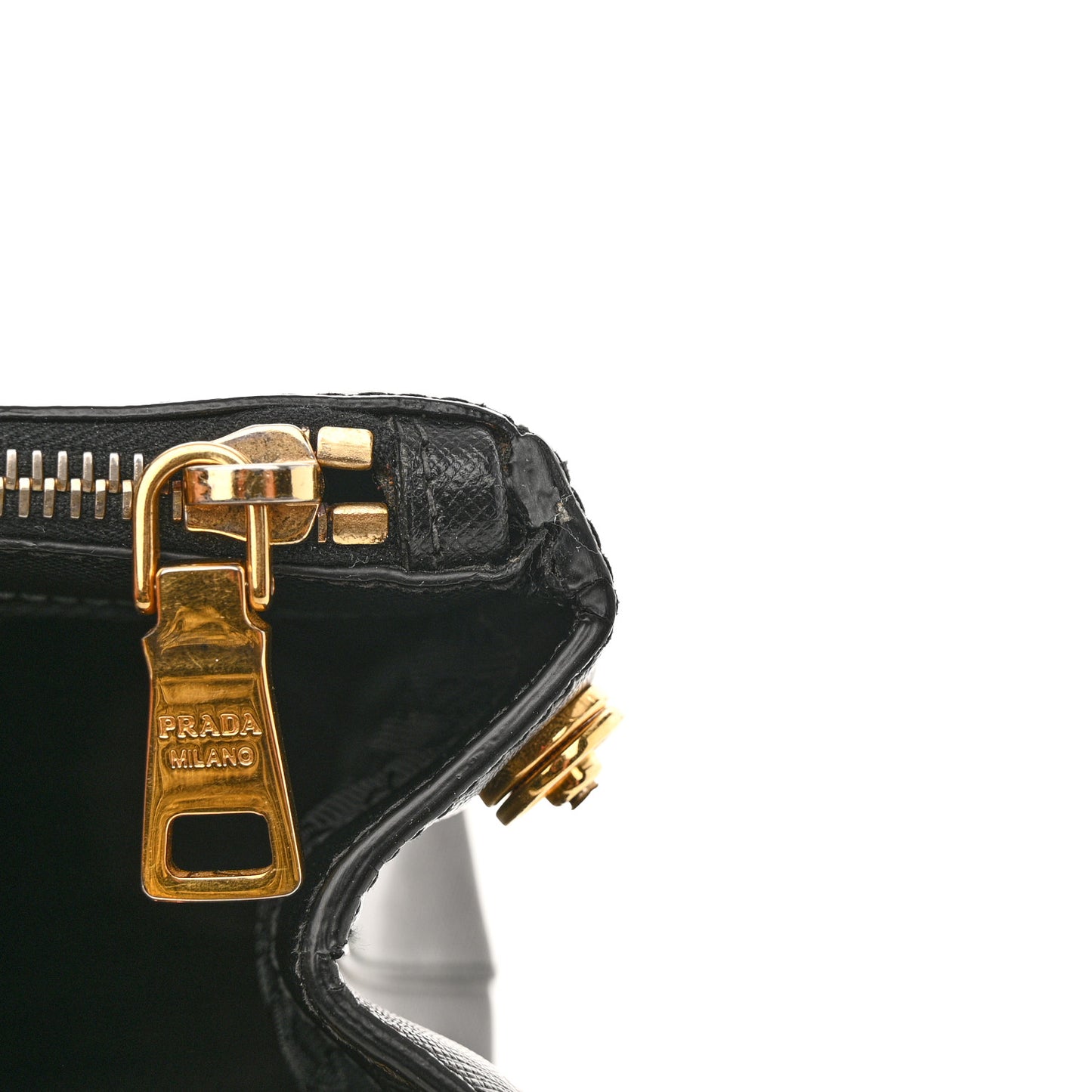 Saffiano Medium Galleria Double Zip Tote Black