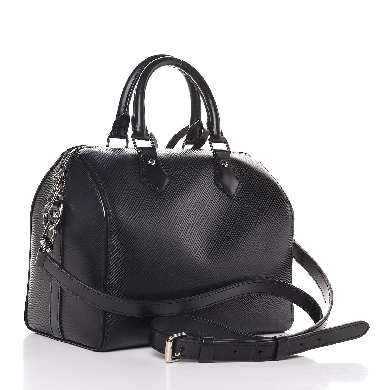 Louis Vuitton Epi Speedy Bandouliere 25 Black 3 of 7