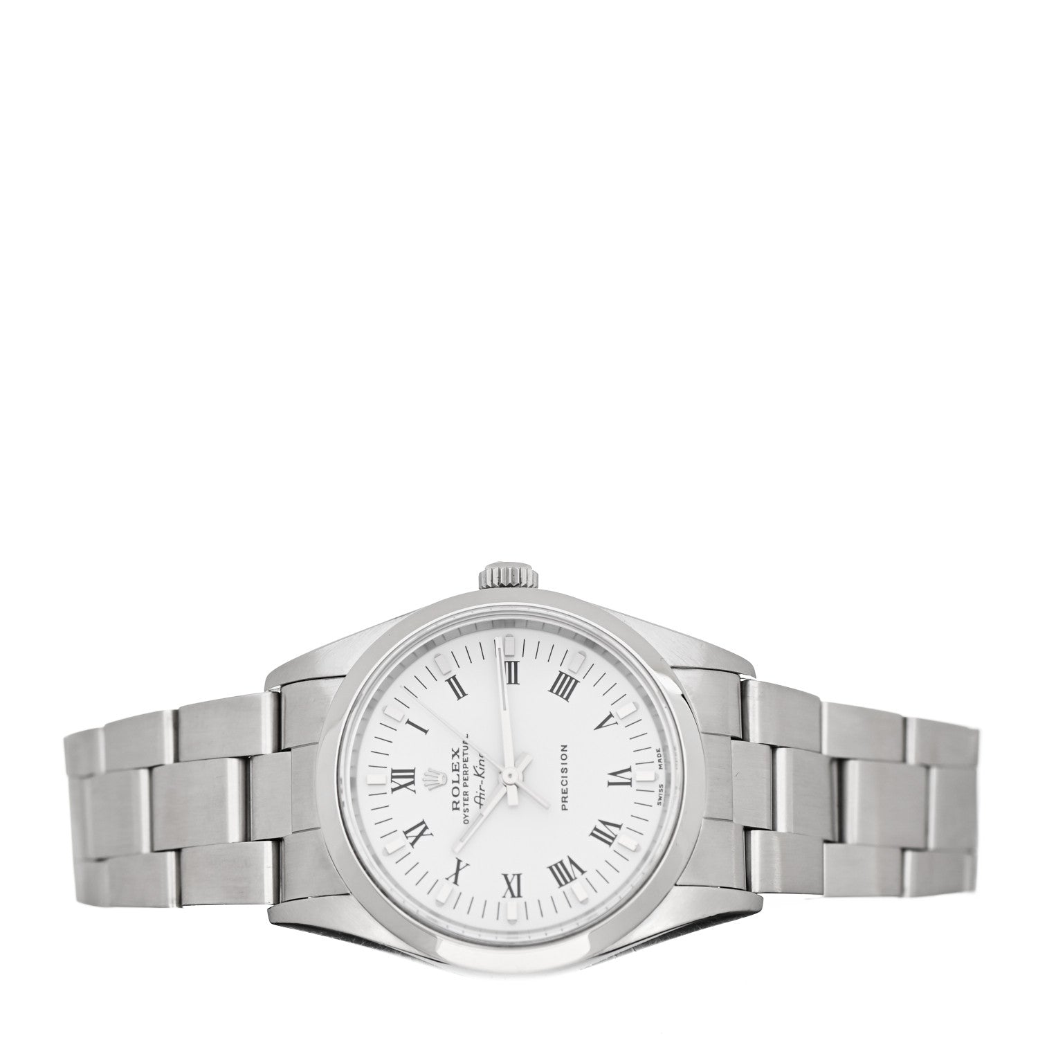 Rolex Stainless Steel 34mm Oyster Perpetual Air-King Watch White Roman 14000 4 of 8