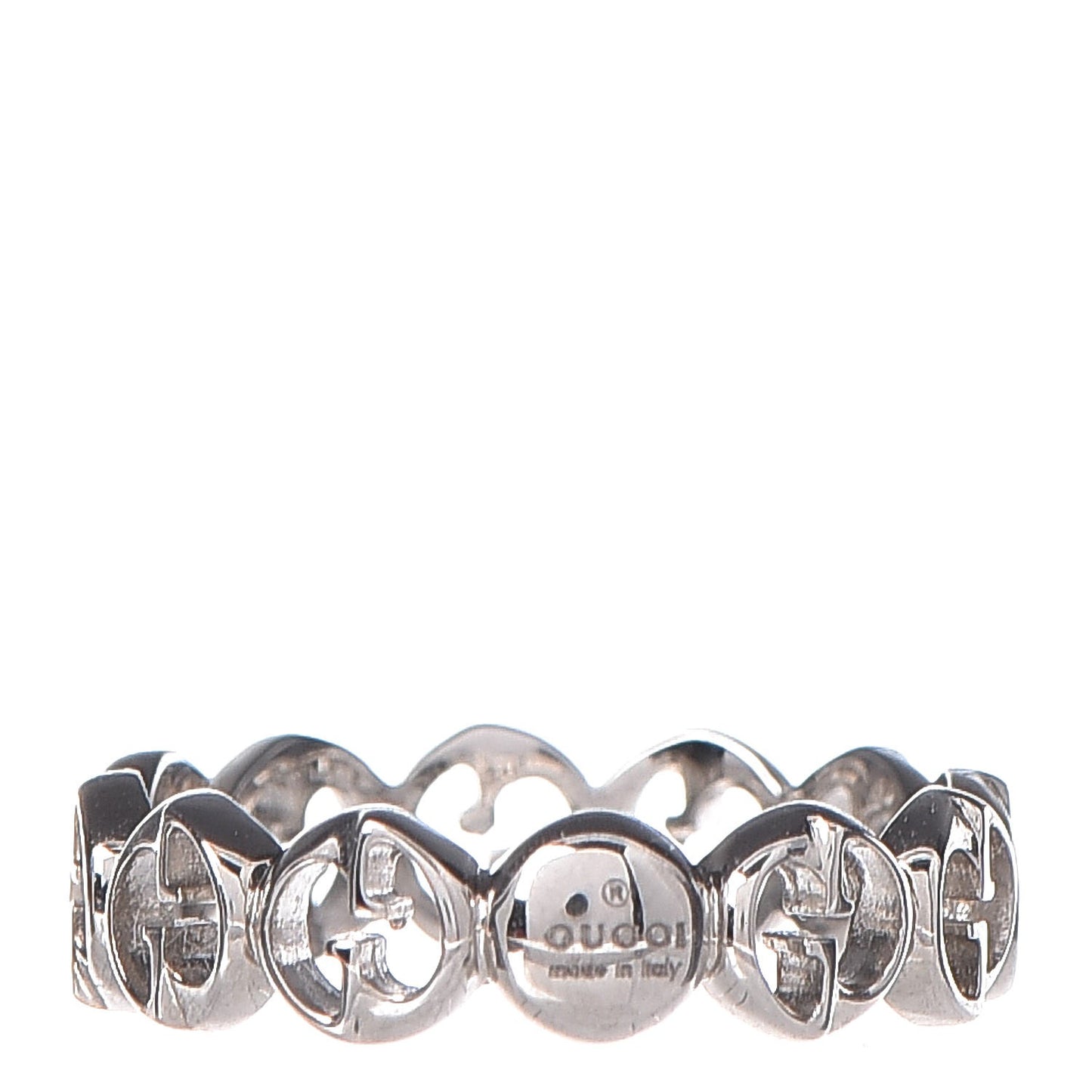 18K White Gold 5mm 1973 Band Ring 50 5.25