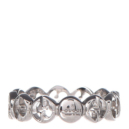 Gucci 18K White Gold 5mm 1973 Band Ring 50 5.25 3 of 5