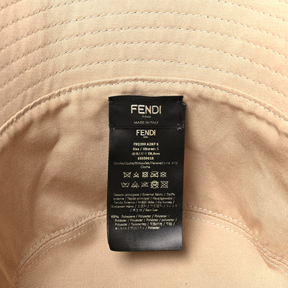 Fendi Technical Fabric FF Reversible Bucket Hat S Tobacco Beige 8 of 8