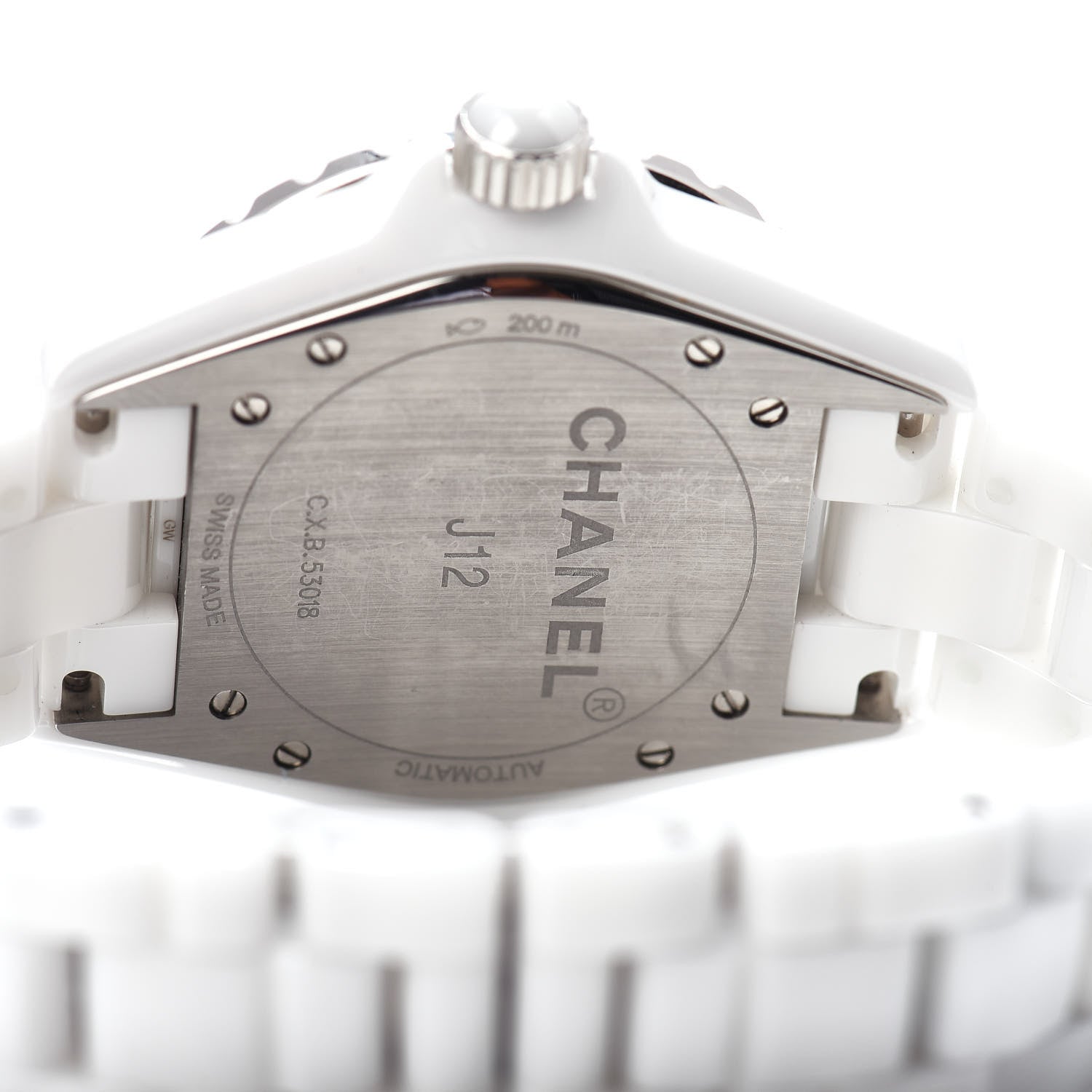 Chanel Stainless Steel Ceramic 38mm J12 Automatic Watch White 5 of 5