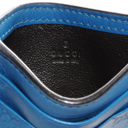 Gucci Microguccissima ID Window Card Holder Blue 6 of 7