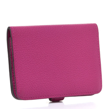 Hermes Togo Dogon Card Case Rose Pourpre 3 of 10