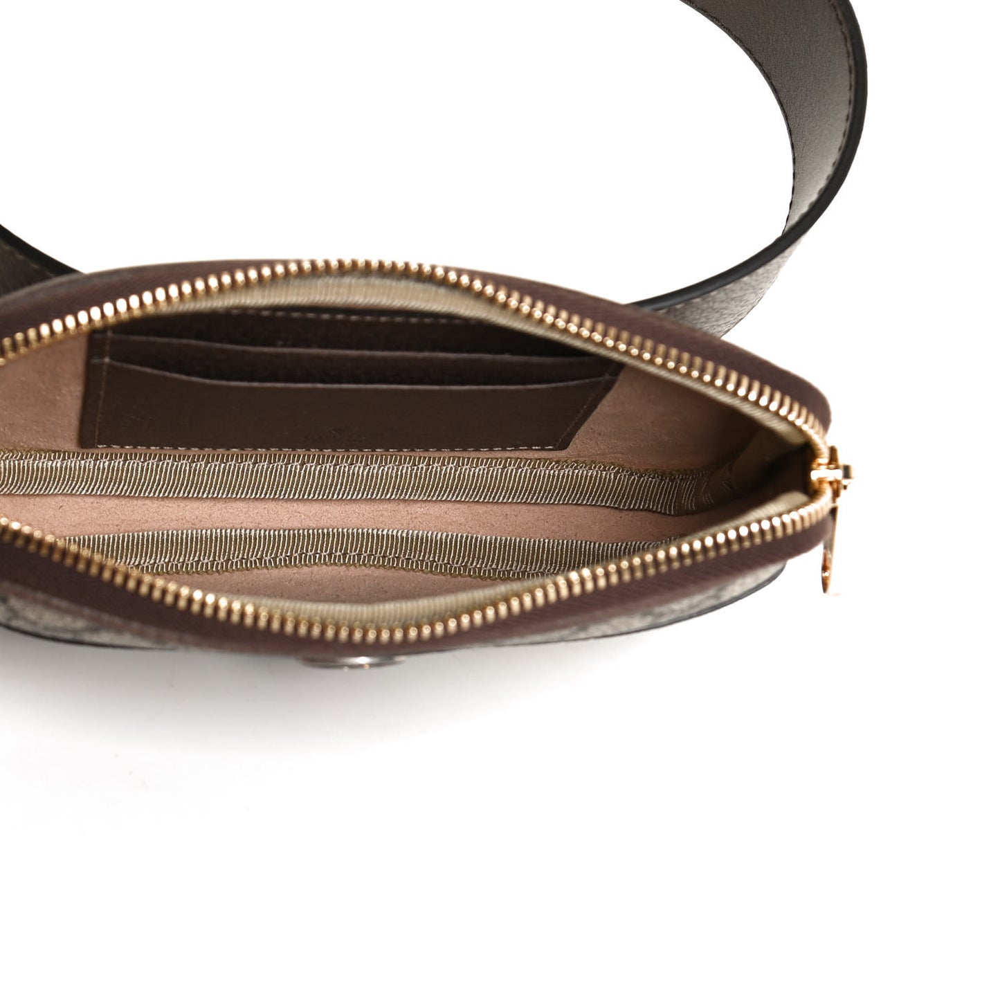 GG Supreme Monogram Ophidia Belted iPhone Case 95 38 Dark Brown