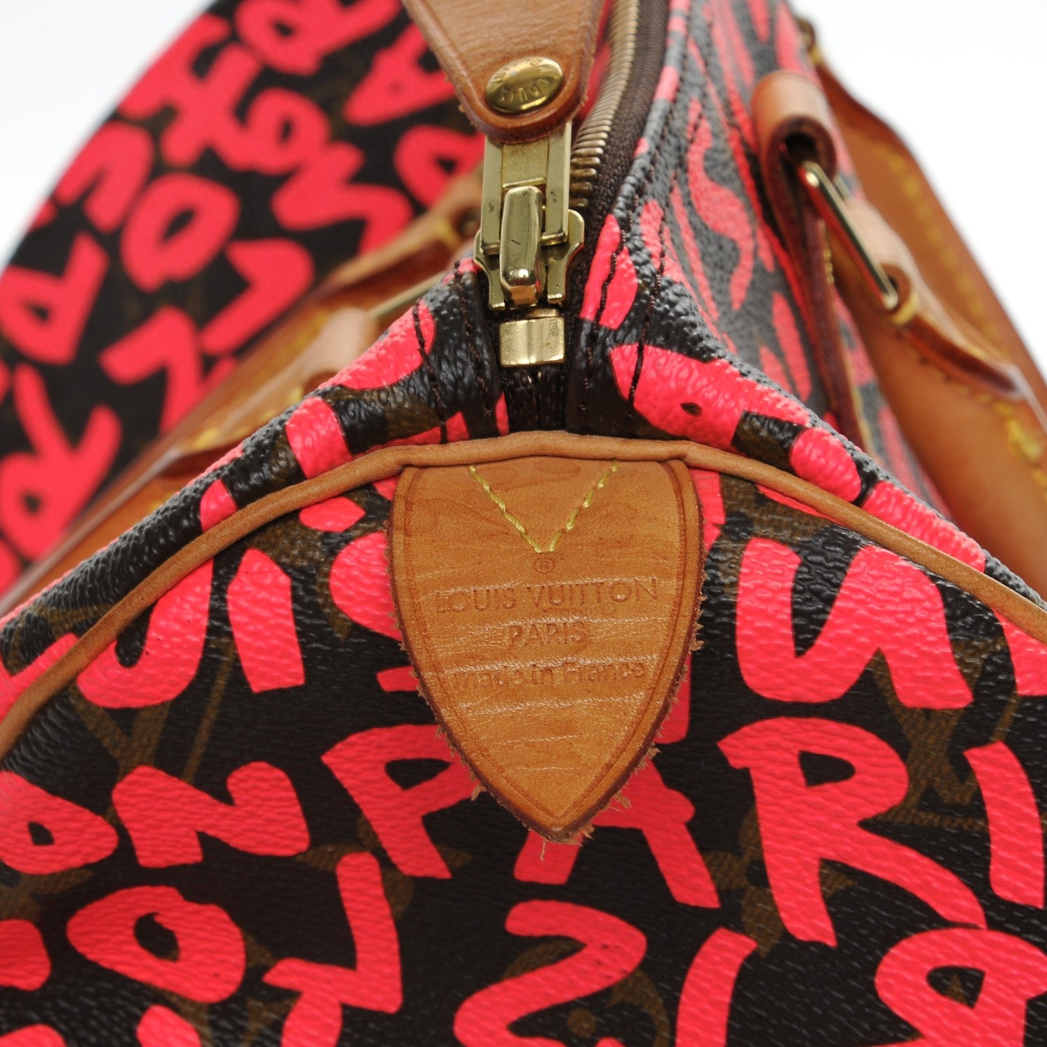 Louis Vuitton Monogram Graffiti Speedy 30 Fuchsia 6 of 14