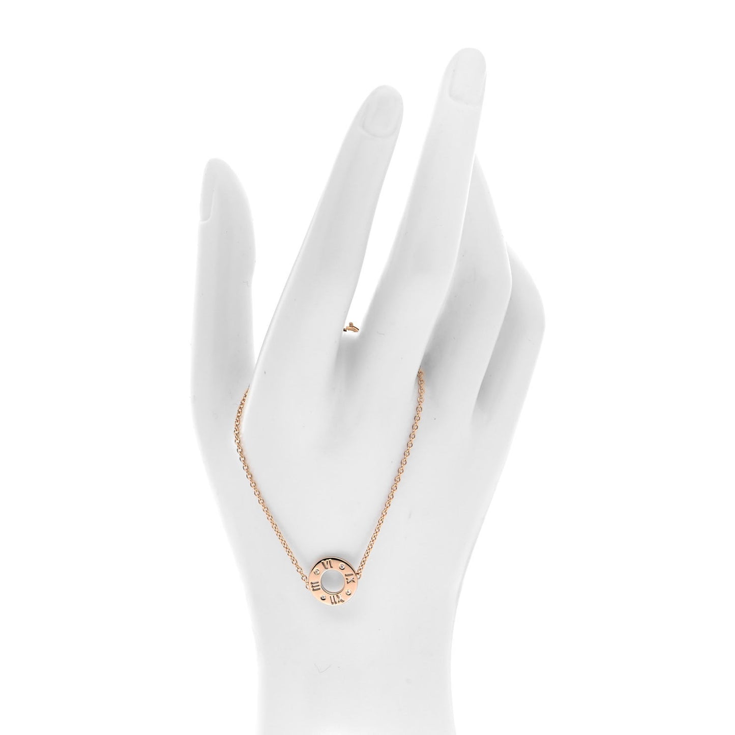 18K Rose Gold Diamond Atlas Pierced Bracelet