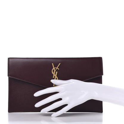 Saint Laurent Smooth Shiny Calfskin Medium Uptown Removable Pouch 2 of 10