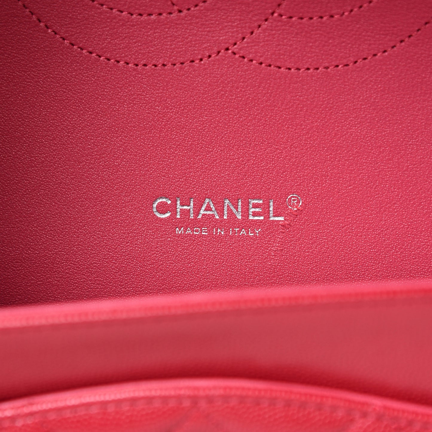 Caviar Quilted Maxi Double Flap Red