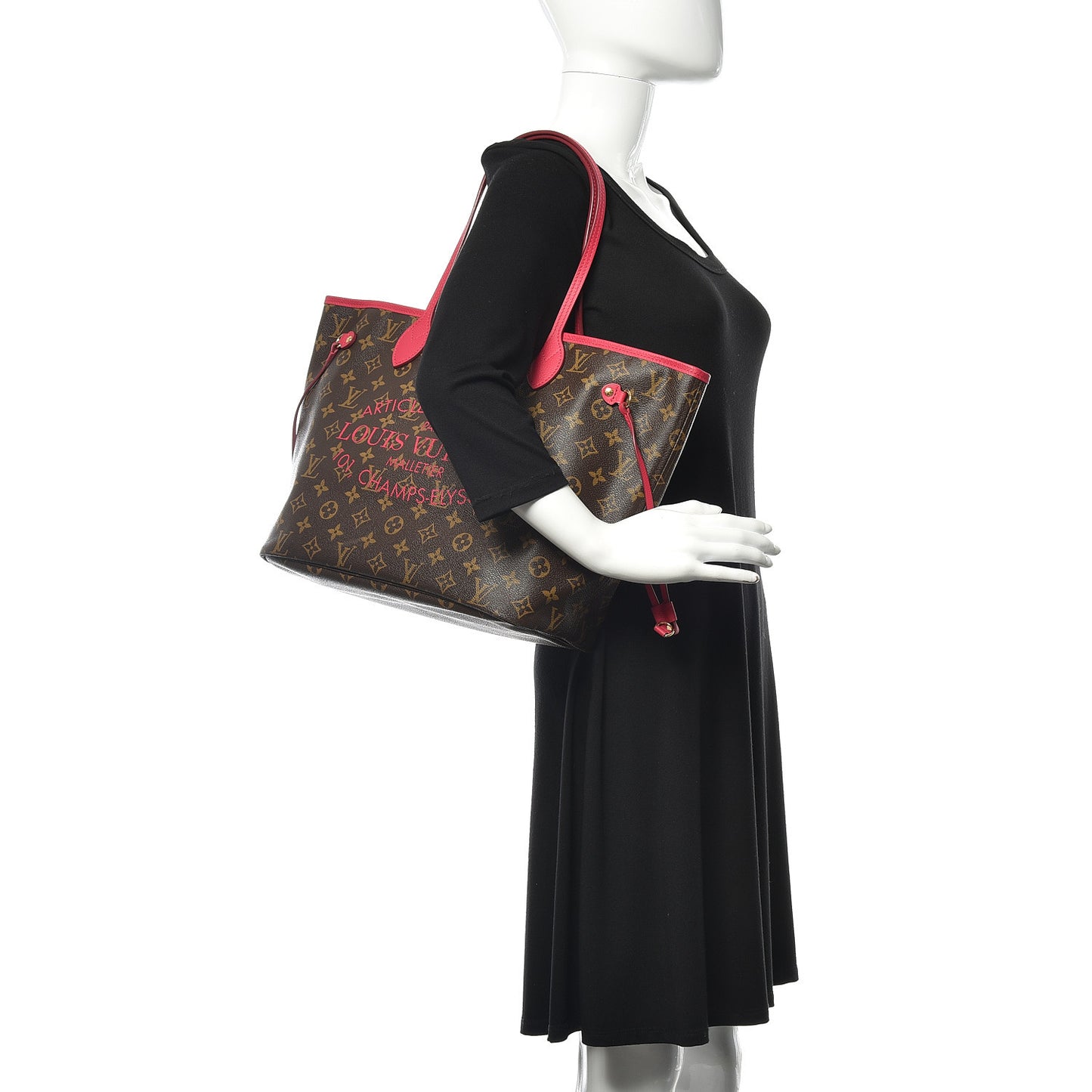 Monogram Articles de Voyage Ikat Neverfull MM Rose Indien
