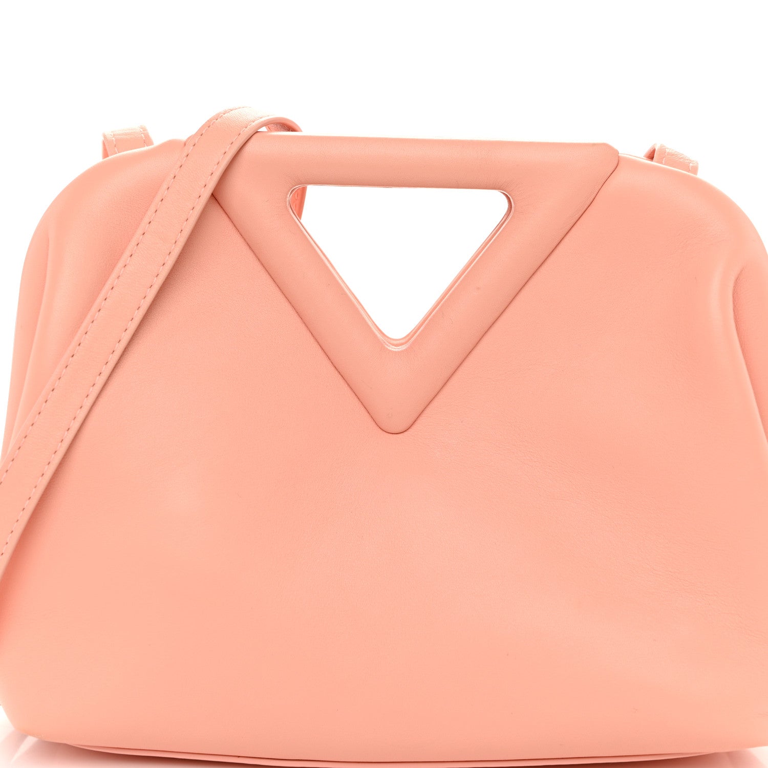 Bottega Veneta Calfskin Small The Point Triangle Bag Peachy 5 of 10