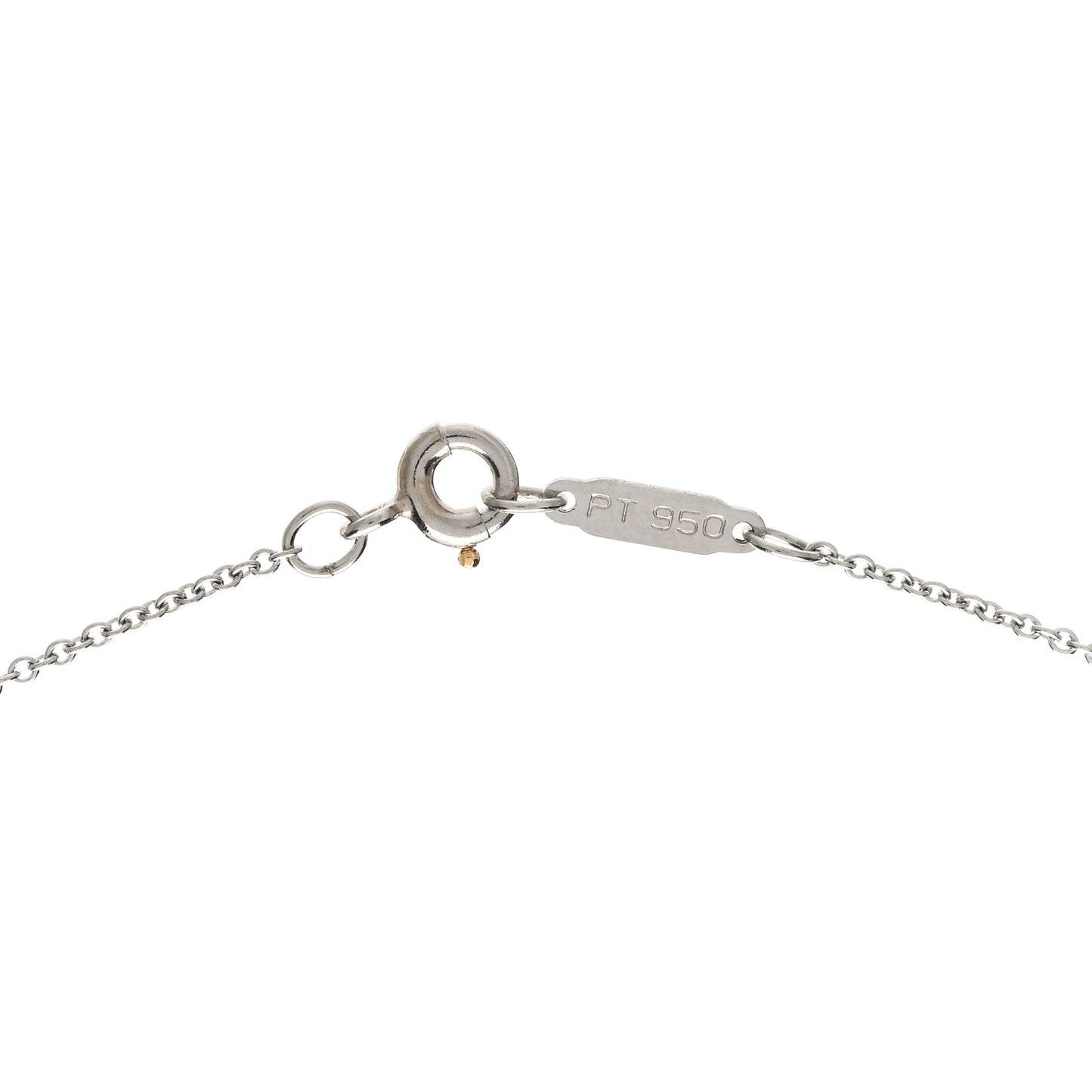 Platinum Diamond Small Cross Pendant Necklace