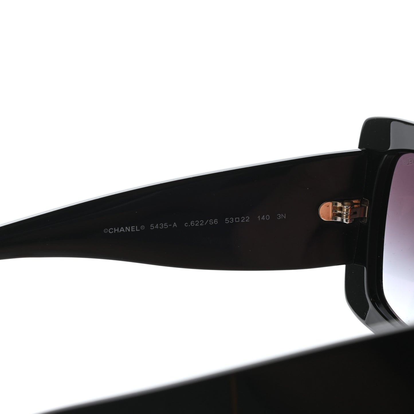 Acetate Rectangle Sunglasses 5435 Black