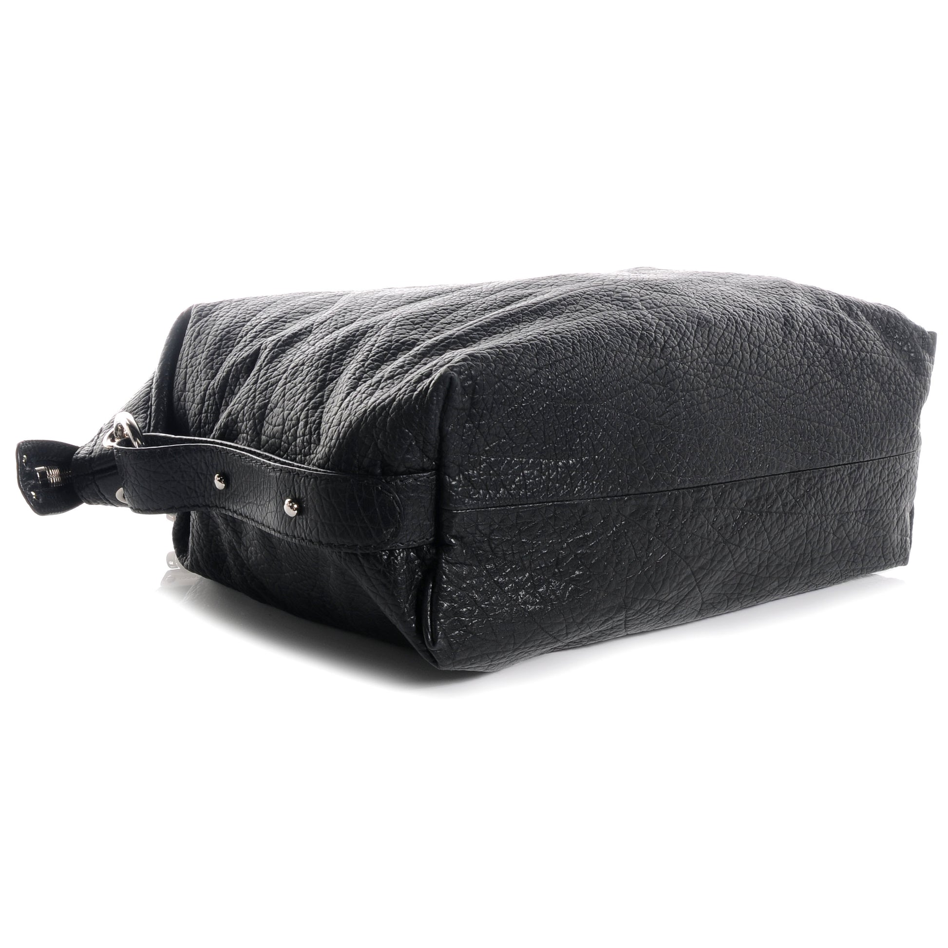 Gucci Leather Bamboo Bar Large Shoulder Bag Black 4 of 7
