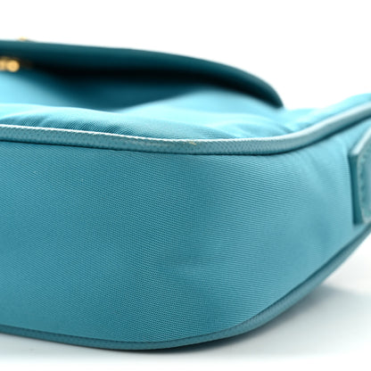 Prada Tessuto Nylon Saffiano Crossbody Bag Turchese 10 of 10