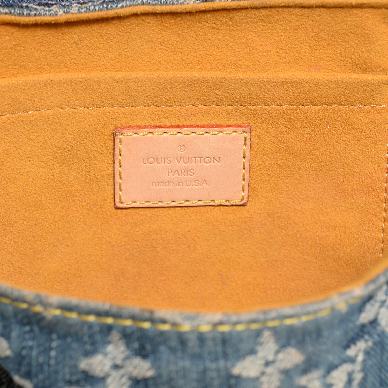 Louis Vuitton Monogram Denim Mini Pleaty Blue 6 of 7