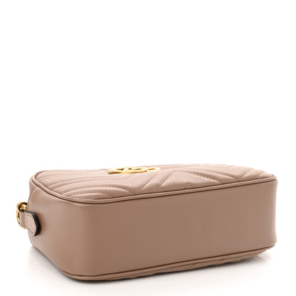 Gucci Calfskin Matelasse Small GG Marmont Chain Shoulder Bag Porcelain Rose 4 of 10