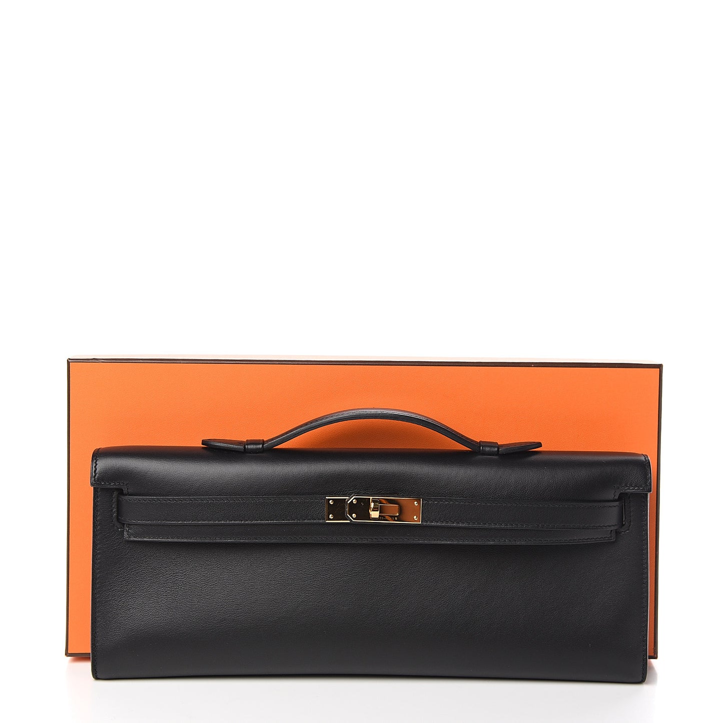 Swift Kelly Cut Clutch Pochette Black
