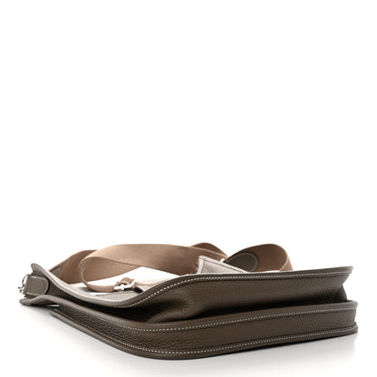 Hermes Taurillon Clemence Evelyne III PM Etoupe 4 of 11