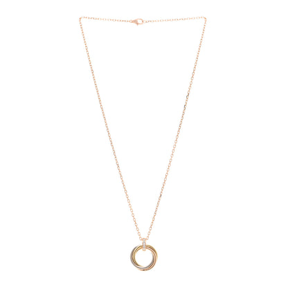 Cartier 18K Pink White Yellow Gold Diamond Trinity Pendant Necklace 3 of 5
