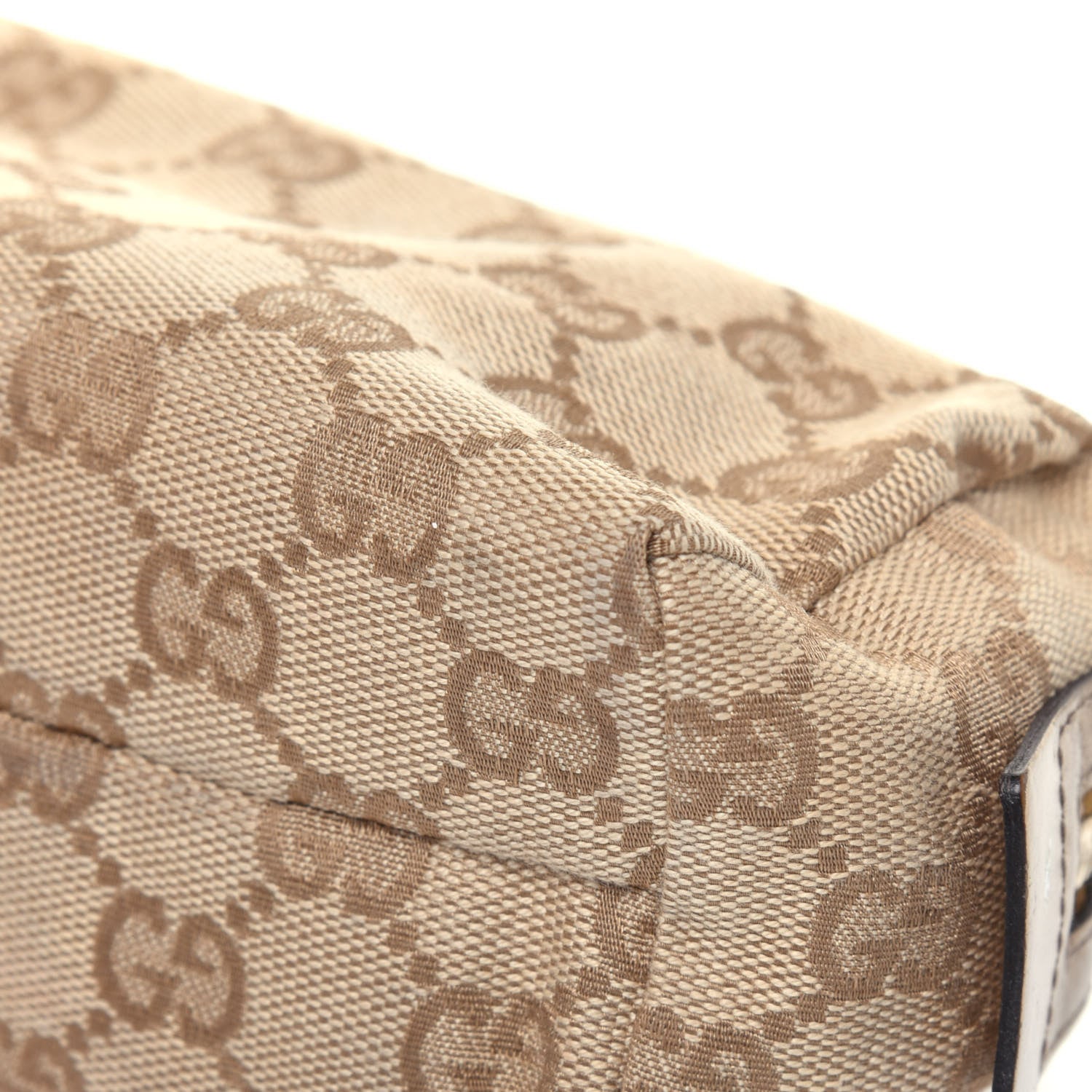 Gucci Monogram Small Cosmetic Case Metallic Bronze 13 of 19