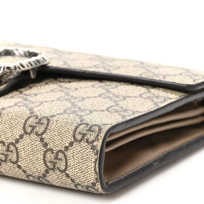 Gucci GG Supreme Monogram Mini Dionysus Chain Wallet Beige Taupe 12 of 13