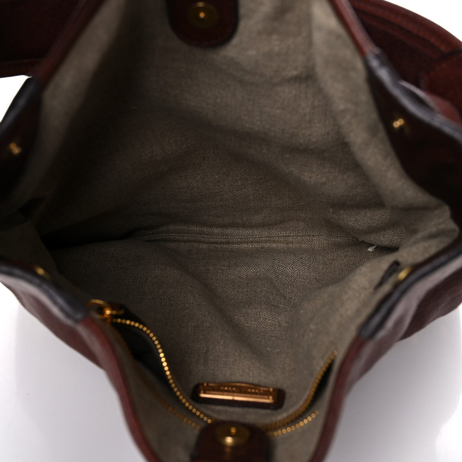 Miu Miu Buffalo Leather Studded Hobo Brown 8 of 15