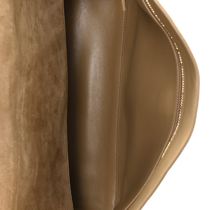 Chanel Suede Calfskin Small Souplissimo Maxi Flap Dark Beige 5 of 11