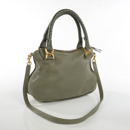 Chloe Calfskin Small Marcie Satchel Baobab Green 3 of 10
