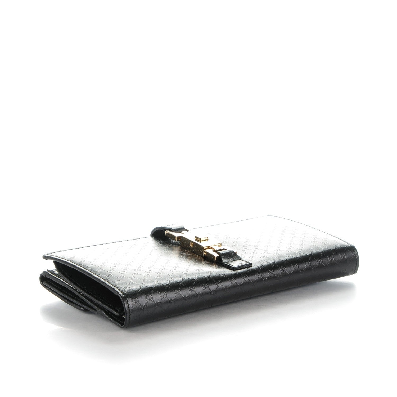 Gucci Microguccissima Continental Bardot Wallet Black 4 of 7