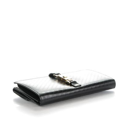 Gucci Microguccissima Continental Bardot Wallet Black 4 of 7
